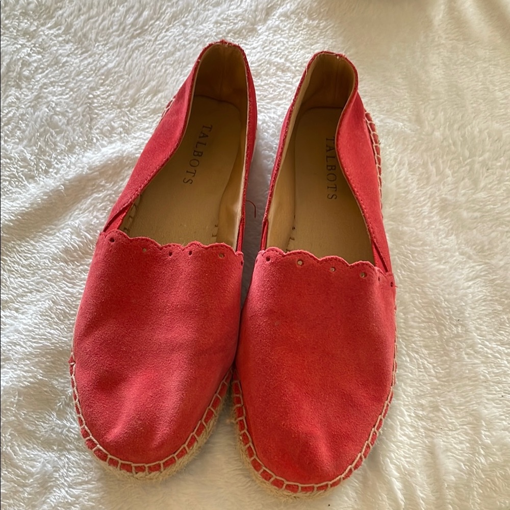 Talbots Red Espadrille Shoes Vibrant Casual Style